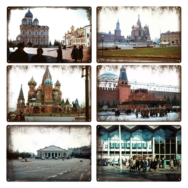Винтажные металлические оловянные знаки для фотографий здания/дома в Москве