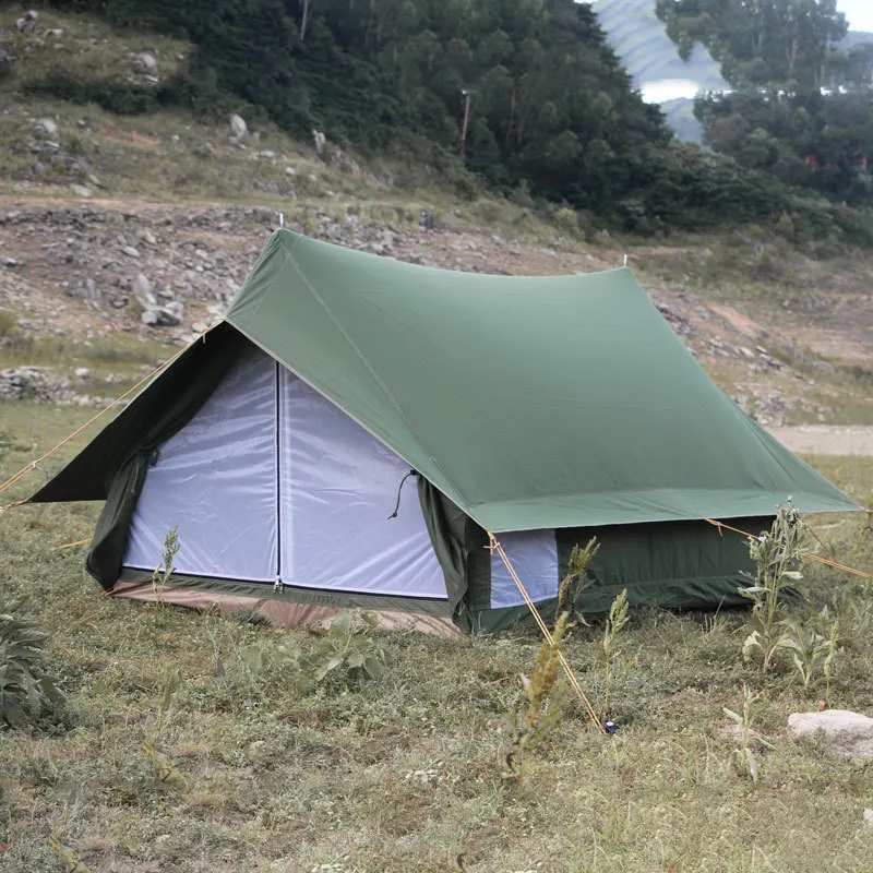 Online Outdoor Luxus Zelt Nordic Vintage Baumwolle Weiß Bär Kabine Kleine Zimmer Licht Luxus Baumwolle Doppel Technologie Baumwolle-Tuch Zelte