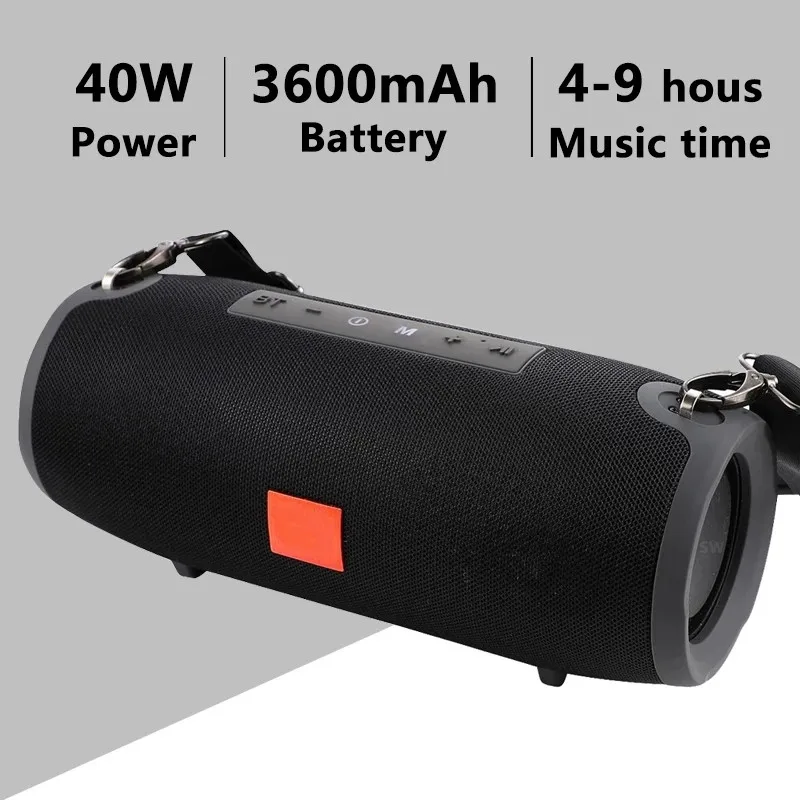 Беспроводная Bluetooth Колонка 40 Вт водонепроницаемая Портативная колонка саундбар