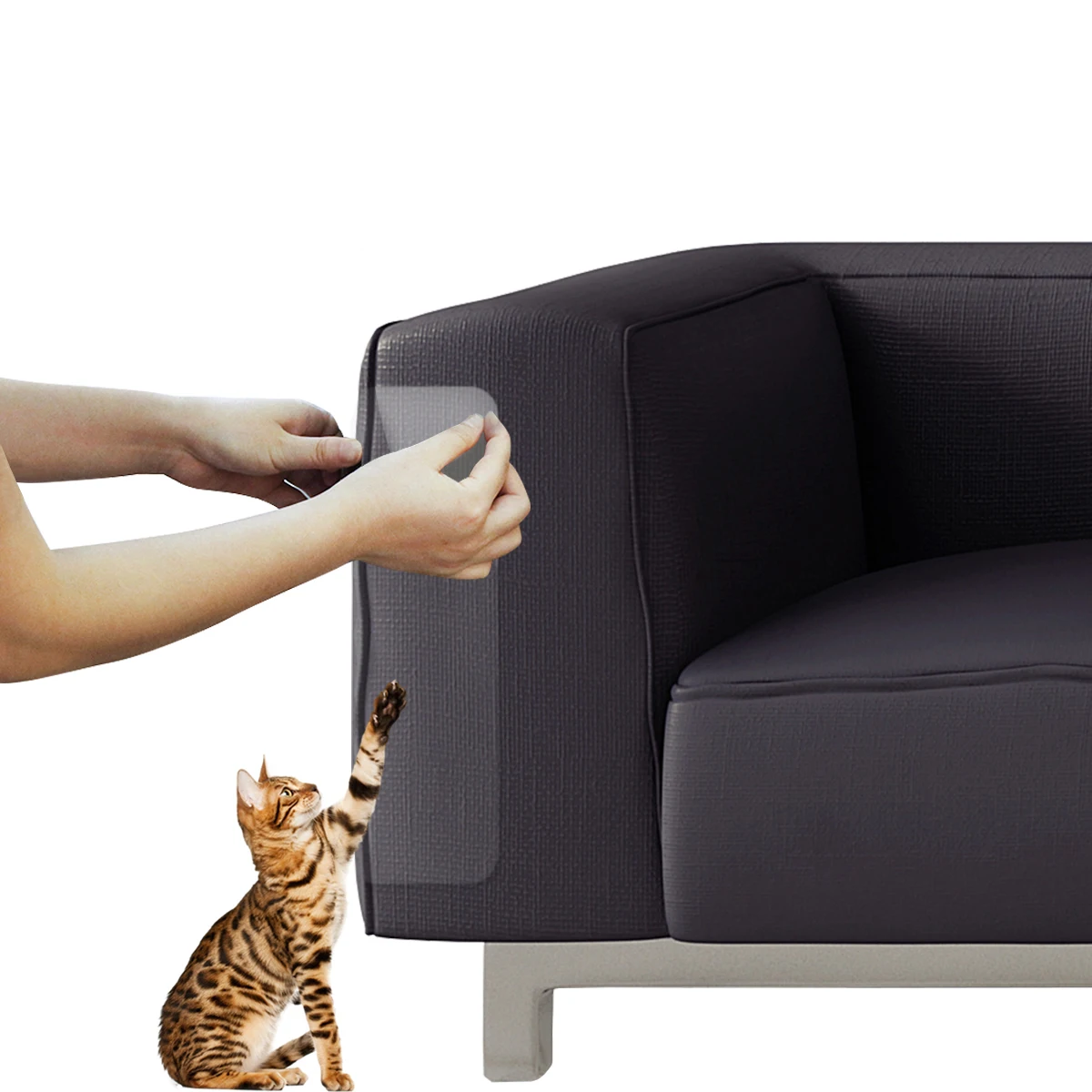 

2 шт./компл. Защита от царапин для домашних животных кошек, большая наклейка для защиты от царапин, подушечки для кожаных/тканевых стульев