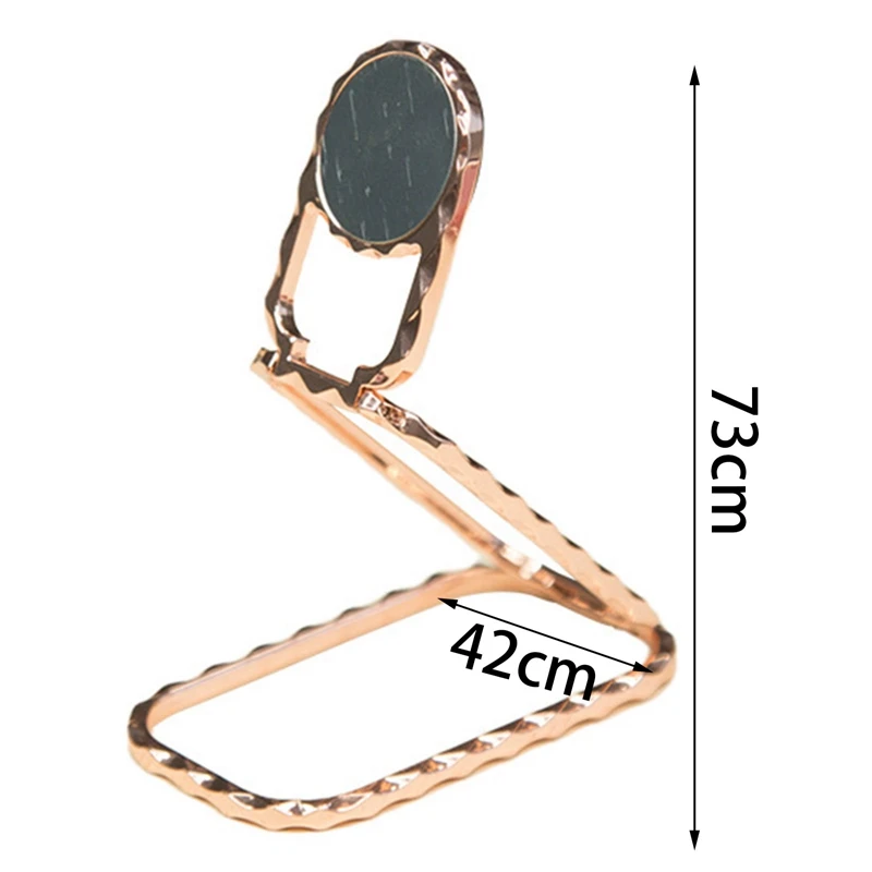

Three Ring Suspension Support Metal Folding Live Broadcast Invisible Flat Desktop Ring Buckle-Diamond Flash Mobile Phone Support
