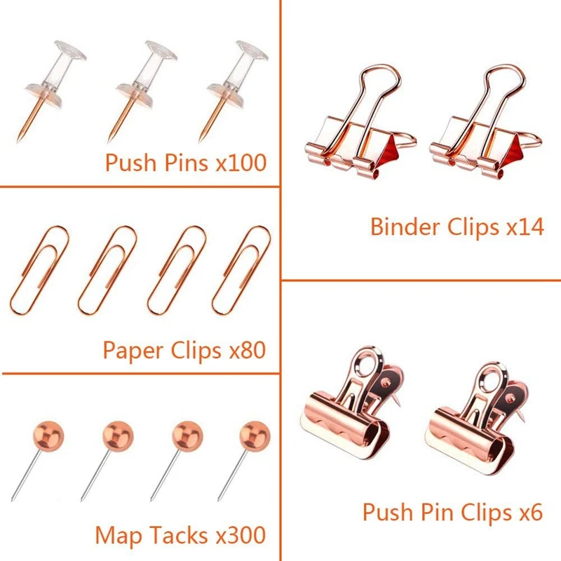 Канцелярские кнопки связующего скрепки для бумаги зажимы карта Tacks комплекты 5