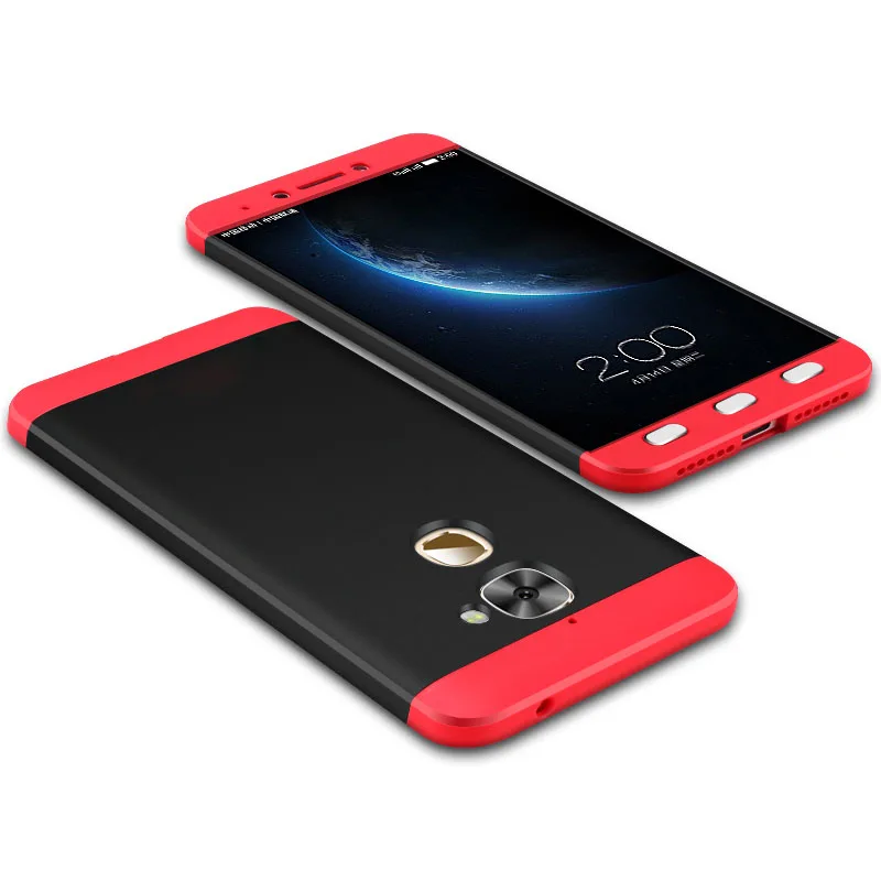 Red and Black UPaitou 360 градусов полный Чехол красный чехол s для LeEco Le 2 Pro X620 X527 X520 X522 чехол 3 в 1 pc чехол для Letv Le2 - Цвет: Red and Black