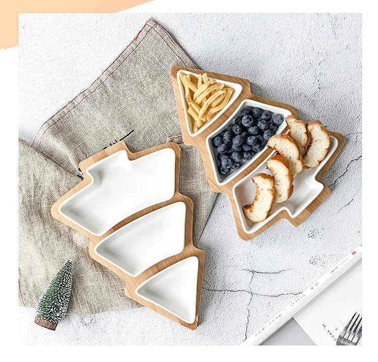 Северная Европейская Бытовая кухонная разделительная тарелка в форме Ins цветная