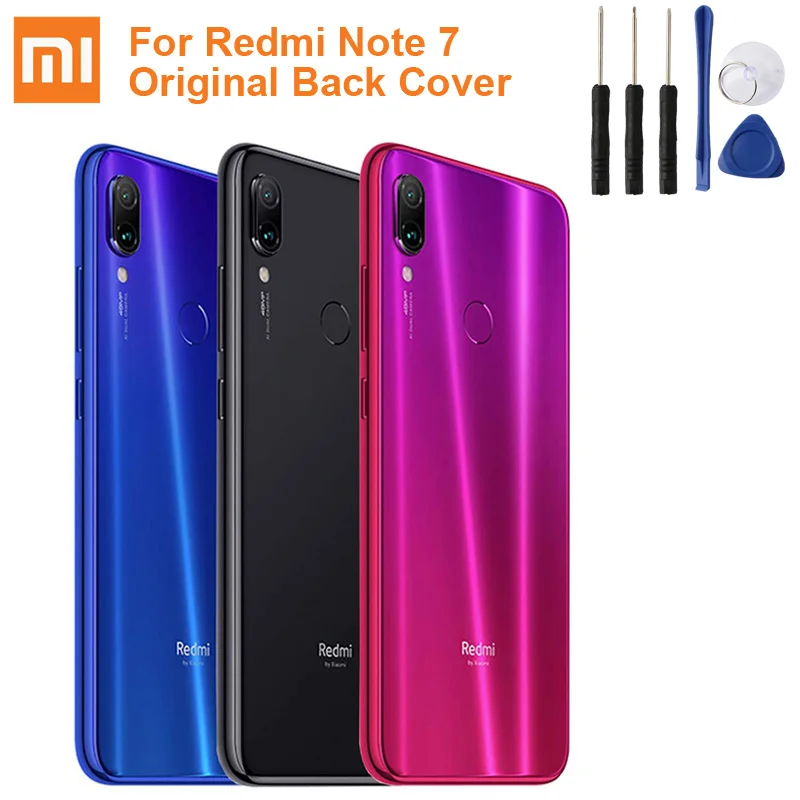 Оригинальная задняя крышка Xiao Mi стекло для XiaoMi Redmi Note7 Note 7 M1901F7C защитная