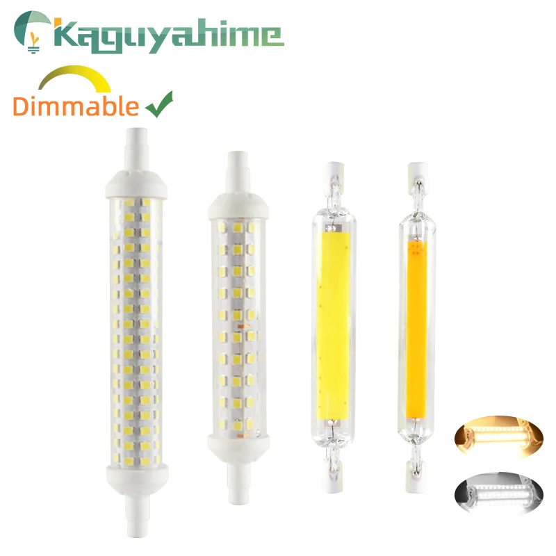 Светодиодная лампа Kaguyahime R7S 78 мм 118 135 диммируемая 220 В переменного тока 110 кукуруза