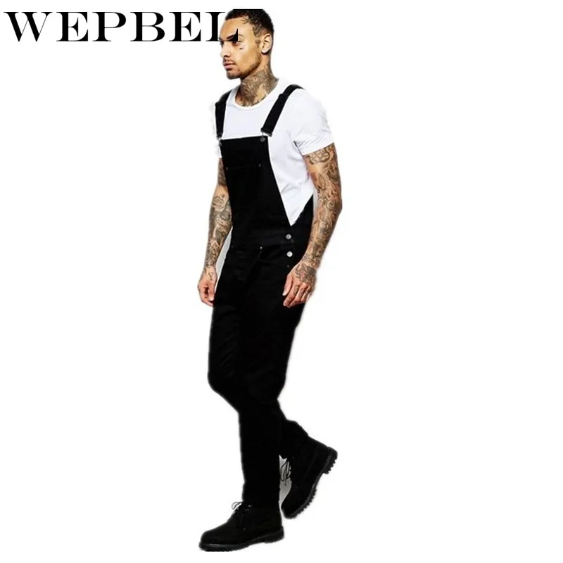 

Mandylandy Women Autumn Winter Black Skinny Denim Bib Pants Lady Straight Slim Fit Jeans Long Trousers