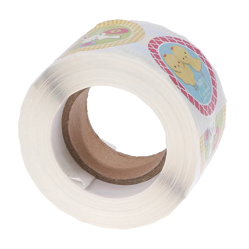 

500Pcs/roll Happy Easter Rabbit Stickers Cute Easter Egg Self Adhesive Sticker