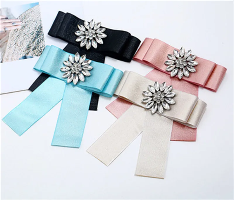 Женский галстук бабочка для девушек булавки рубашки Осеннее винтажное кружево