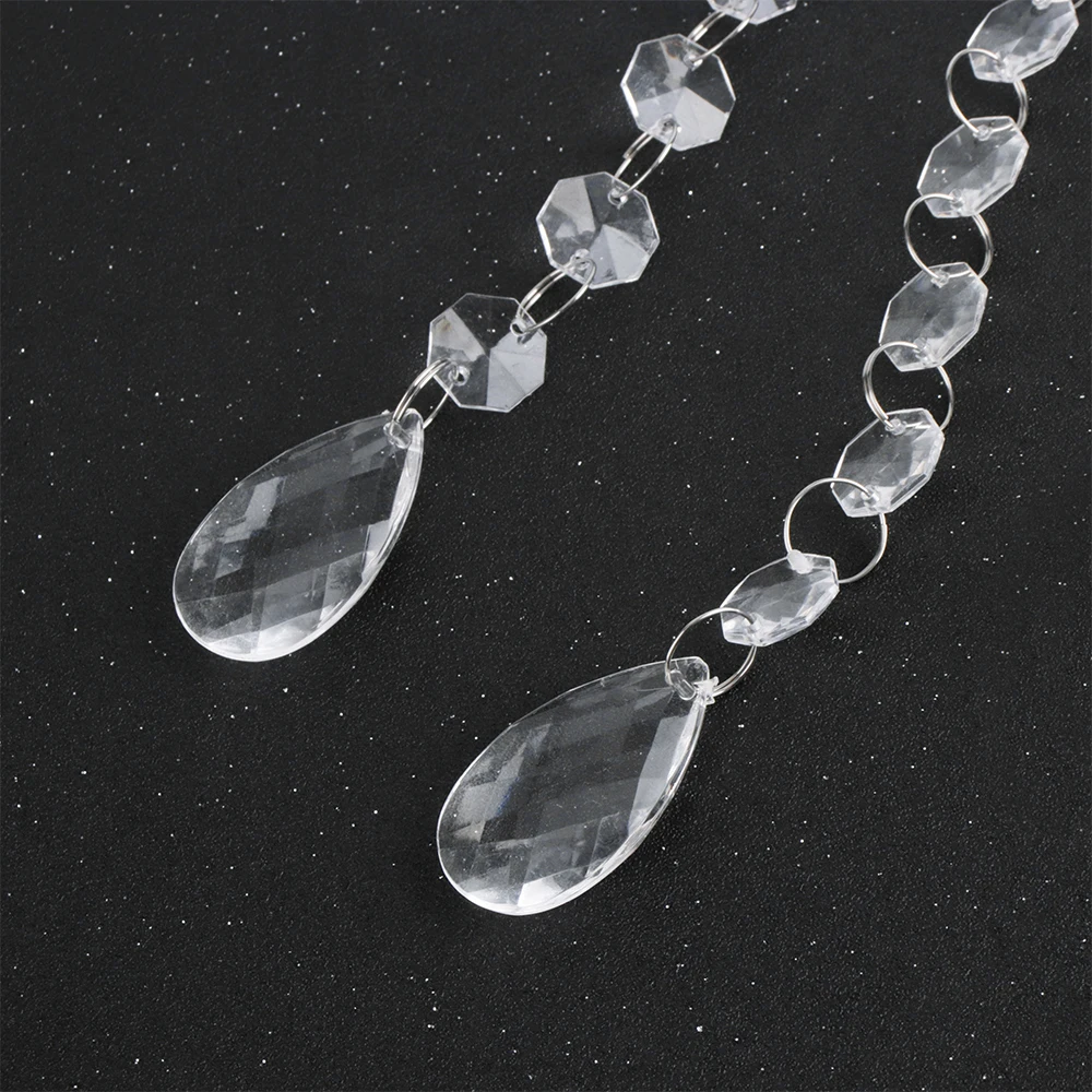 60 шт. 17 5 см акриловые хрустальные бусины занавески люстры Подвески прозрачная в