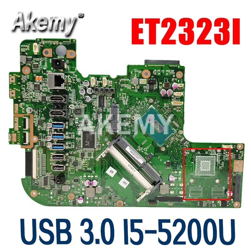 

ET2323I i5-5200CPU материнская плата REV 1,3 Все-в-одном Материнская плата ASUS ET2323I ET2323 материнская плата 90PT0110-R03000 USB 3,0