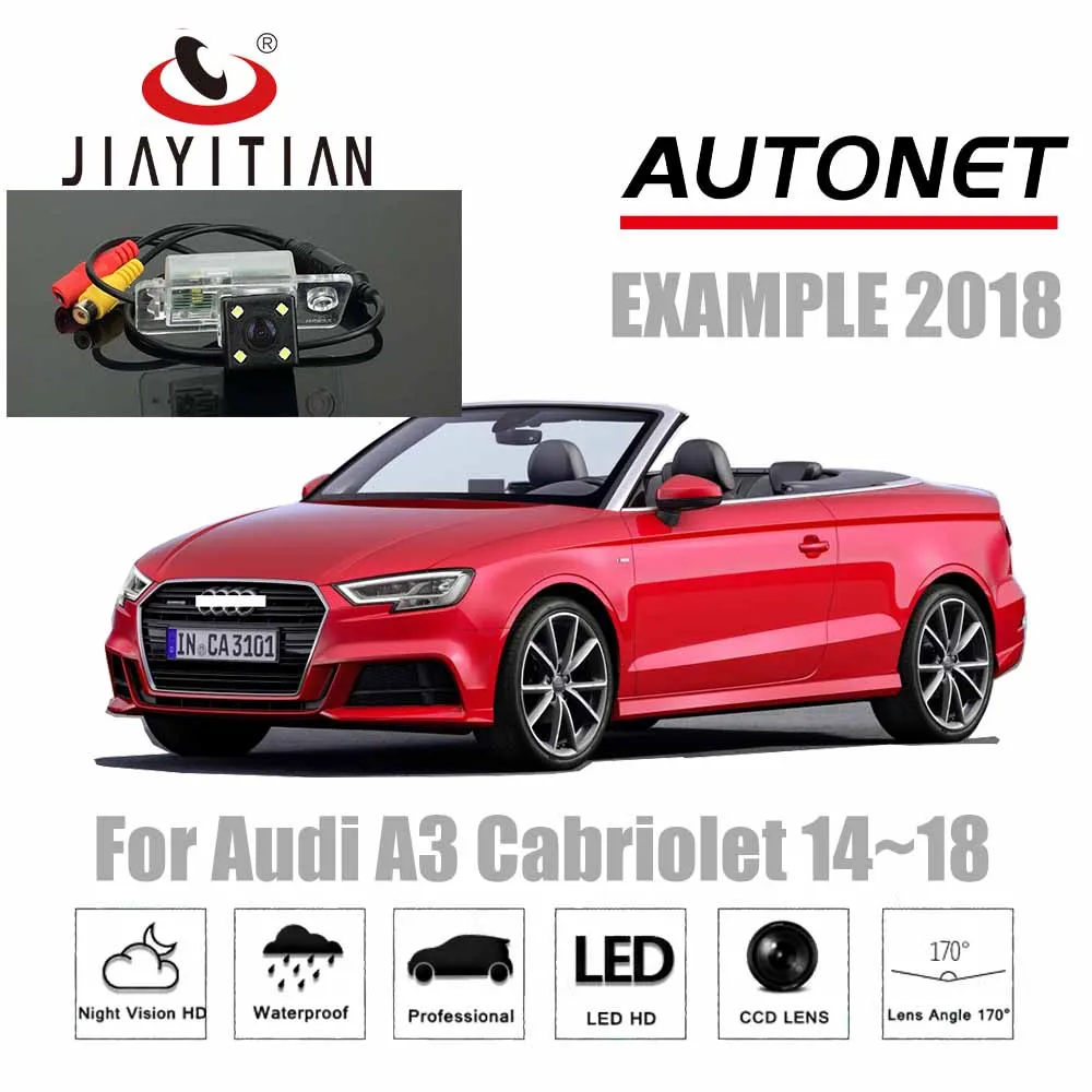 Задняя камера jiaitian для Audi A3 заднего вида с ночным видением и CCD камерой Cabriolet 2014 ~