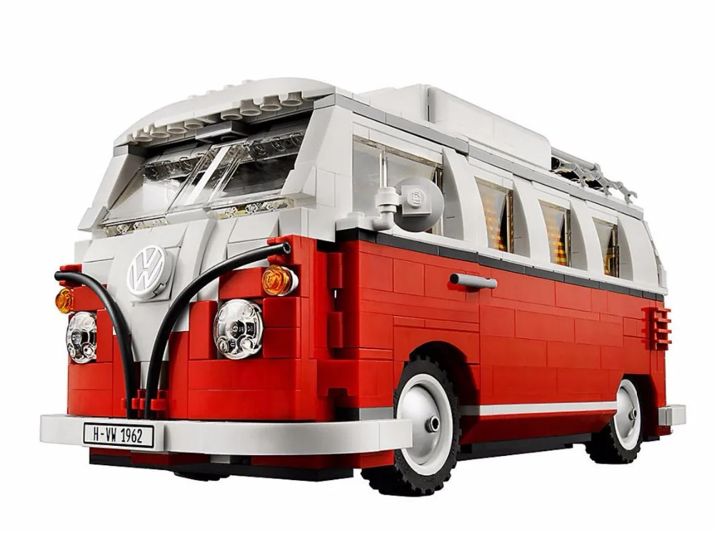 Bela 10569 создать серии городской автомобиль T1 Camper Van 21001 строительные блоки 1354 шт. кирпичи игрушки классический автомобильный создатель 10220