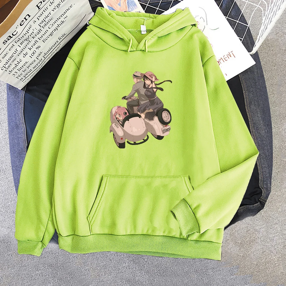 

Harajuku Anime Spy X Family Hoodies Unisex Funny Cartoon Anya Manga Pullover Sweatshirt Autumn Winter Warm Kawaii Streetwear