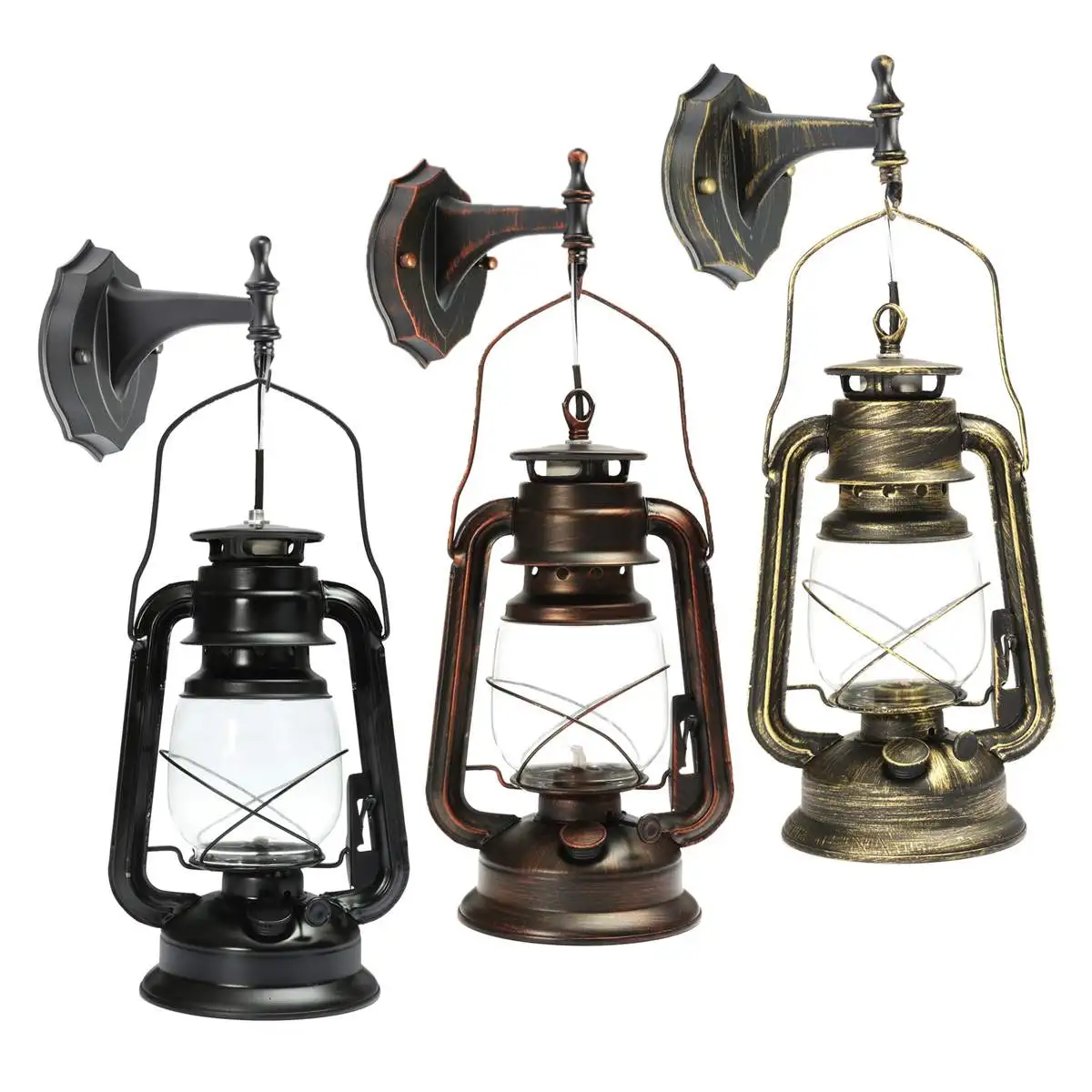 

Retro Classic Kerosene Wall Lamps LED Kerosene Lanterns Indoor Lighting Portable Lights Adornment Home Decoration Kerosene Lamp