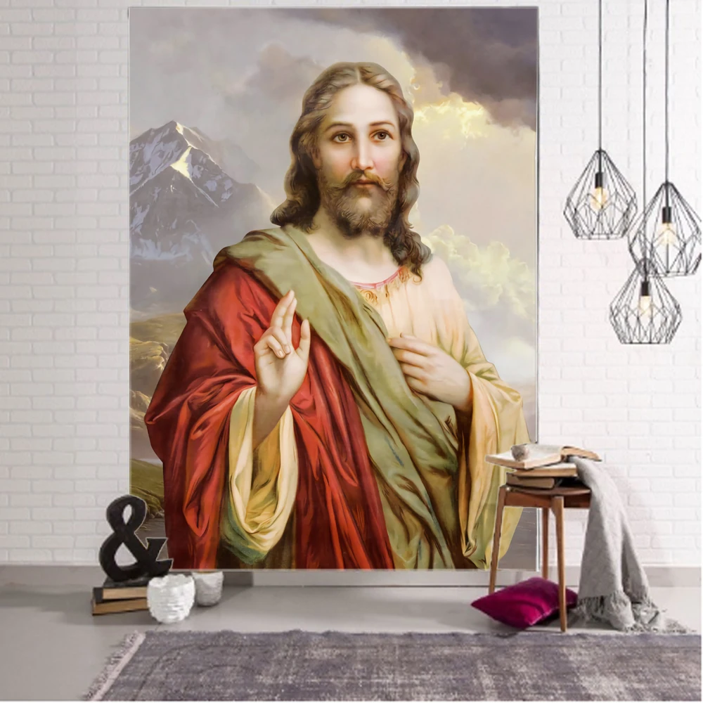 Украшение на стену с изображением сына Бога Иисуса |