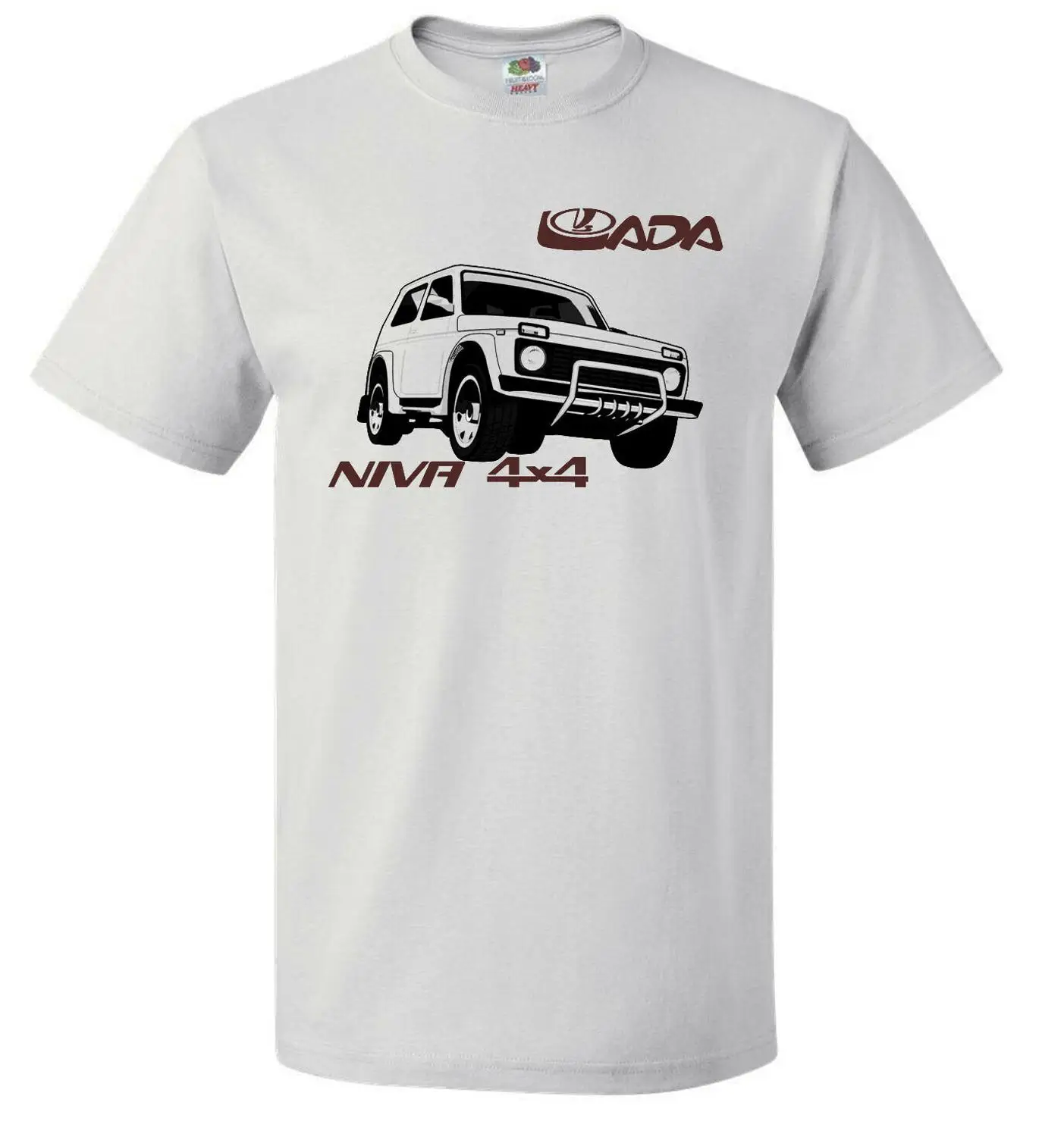 Футболка Lada Niva 4X4 Off Road Russsische Car Auto Suv винтажная Хлопковая мужская одежда с