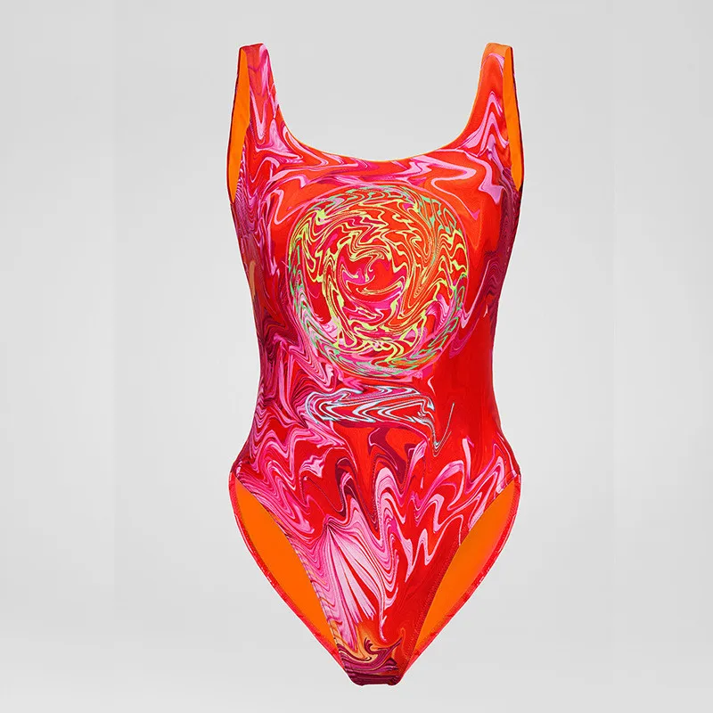 

2021 New Arrival Summer Women One Piece Swimsuit Beach Swimwear Designer Sexy Bikini Bathing Suit 8854