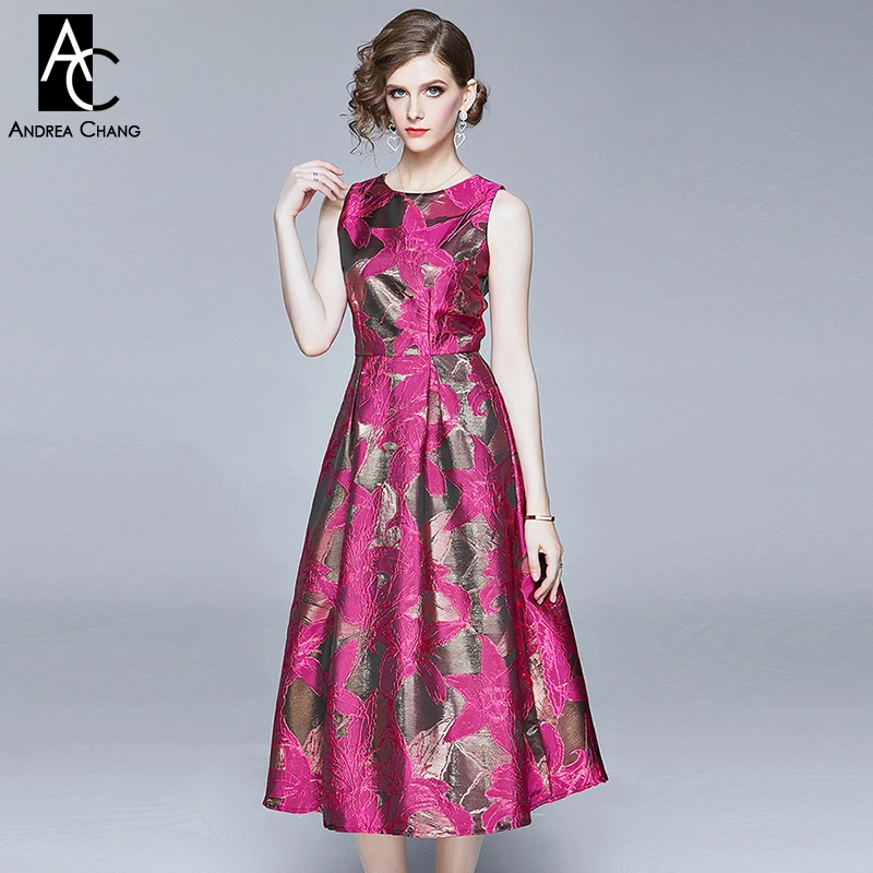 M-XXL весенне-летнее женское платье фиолетовое бордовое розовое красное бальное