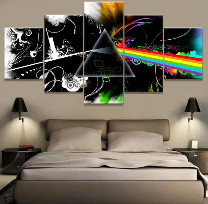 Черный Bubble Fashion Ball Wall Art для ребенка декоративный холст картина без рамы модульные высококачественные 5 шт - Цвет: Черный