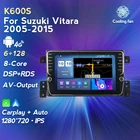 Автомагнитола MEKEDE 6G + 128G Android 11 для Suzuki Grand Vitara 3 2005-2015, мультимедийный видеоплеер, навигация GPS, 2 din, dvd, Wi-Fi, BT