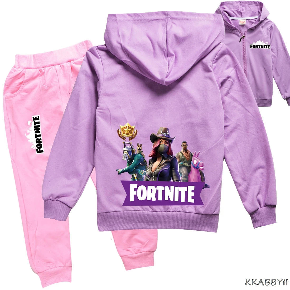 Фото Одежда для мальчиков, с капюшоном, с принтами персонажей костюм Fortnites Дети Аниме толстовки с капюшоном с принтом в виде персонажей из мультфильма Топы + брюки, комплект одежды из 2 предметов, спортивный костюм №5