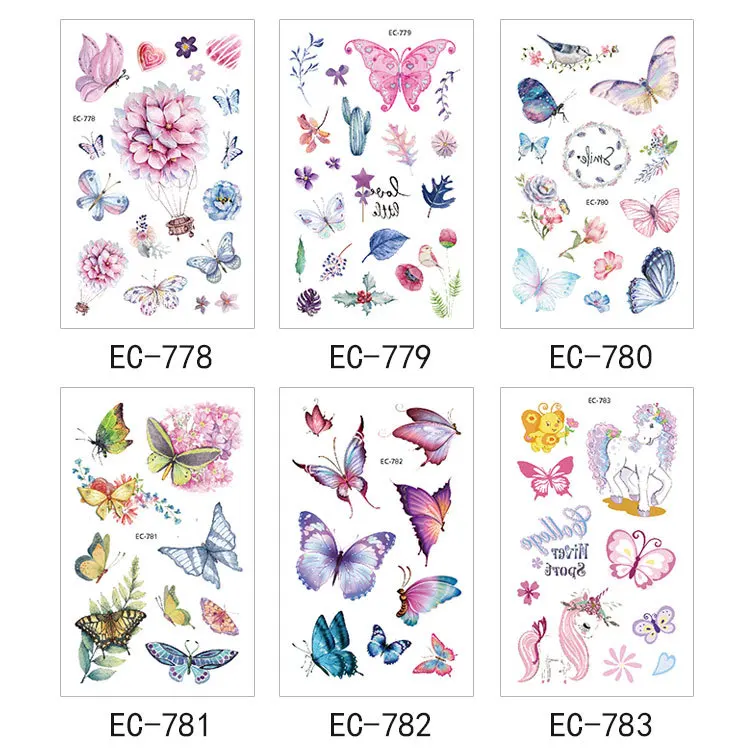 Новые водонепроницаемые детские тату наклейки Оригинальные милые цветные