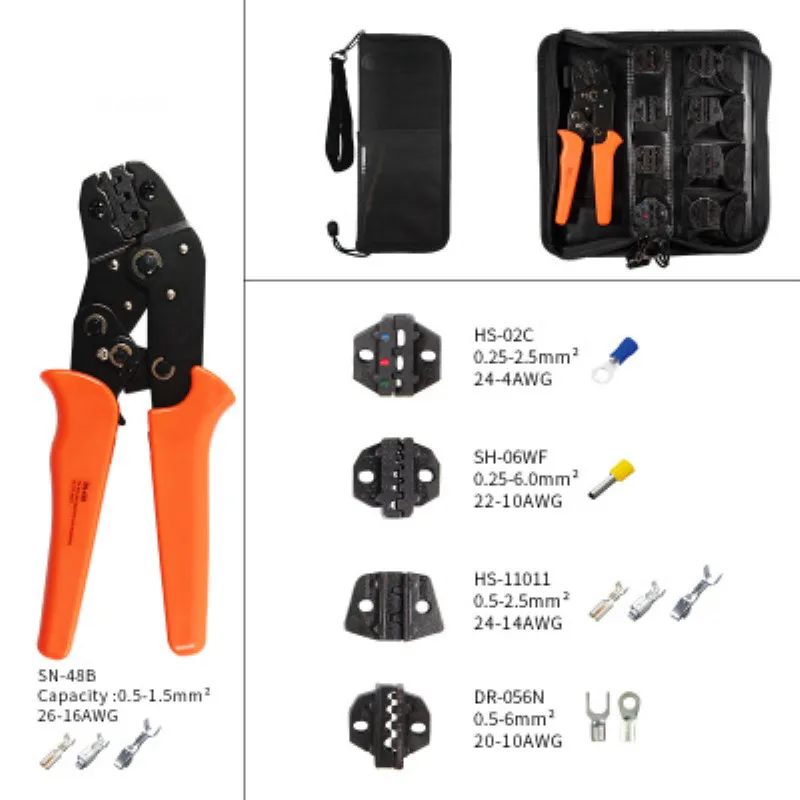 Обжимные клещи для клемм 0 5 1 мм²|Плоскогубцы| |