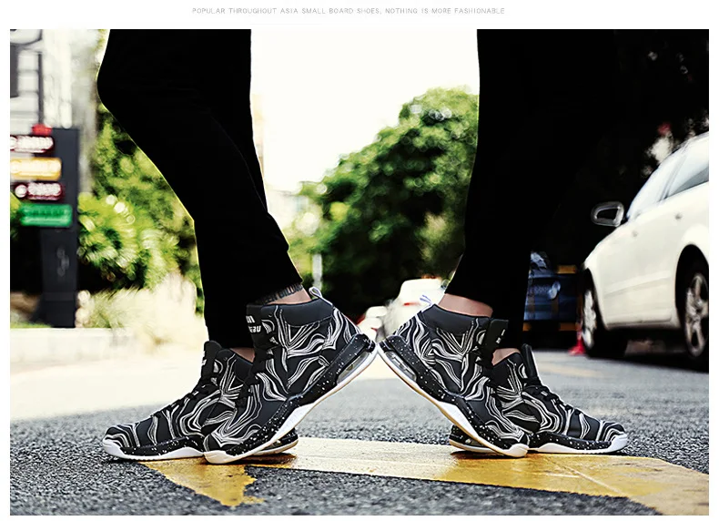 Jordan shoes high help couple night light basketball shoes shock-absorbing anti-slip wear-resistant combat boots sneakers