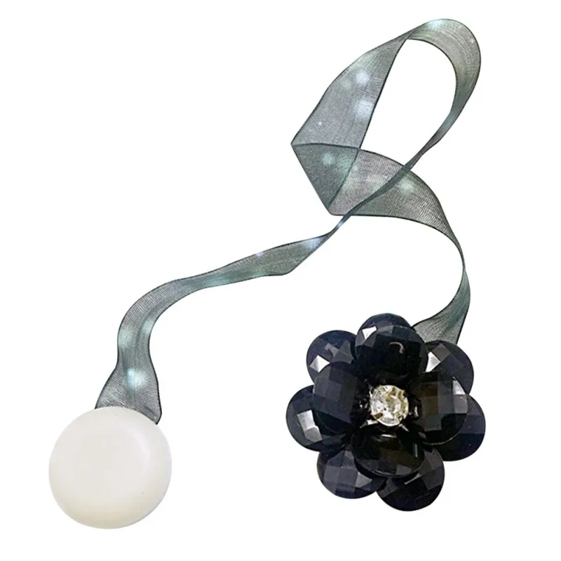 Аксессуары для занавесок из цветочной ленты магнитная повязка на окно