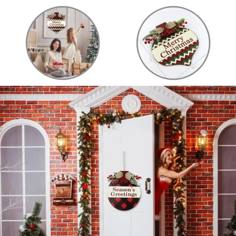 

2 Styles Good Wooden Decorative Welcome Sign Lightweight Wooden Sign No Rough Edge for Dorm