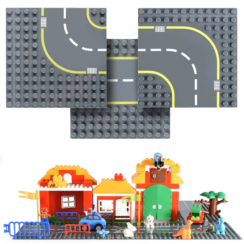 16*16 точек Большие размеры блоки базовые пластины Совместимость с legoingly Duploed