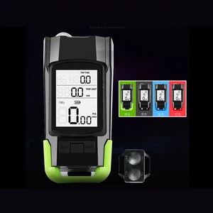 Быстрый 3-в-1 велосипедный Спидометр Беспроводной USB Перезаряжаемые двойной T6 светодиодный велосипед светильник компьютер с четырехъядерным процессором звуковой сигнал