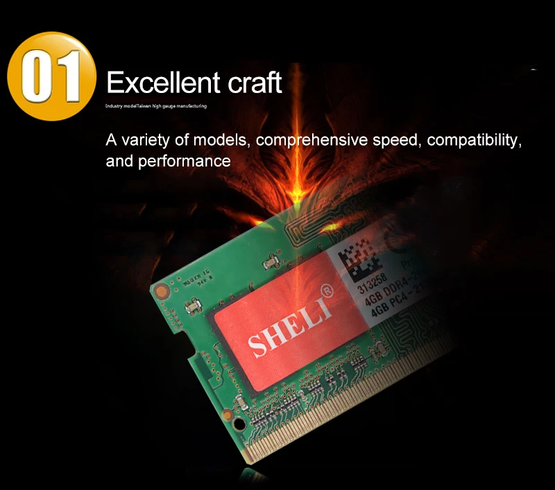 SHELI новые ноутбуки памяти 4 Гб 1RX16 PC4-21300S DDR4 2666 МГц 1,2 в SO-DIMM CL19 памяти ноутбука