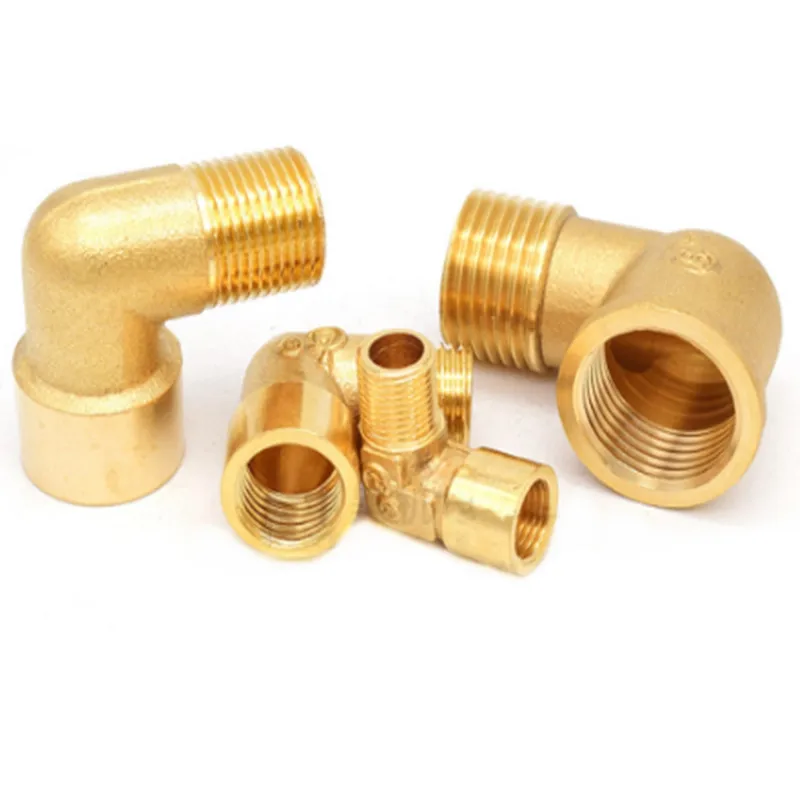 1/8 &quot1/4" 3/8 &quot1/2" 3/4 &quot1" Женский x Мужской резьбой 90 градусов латунный колено