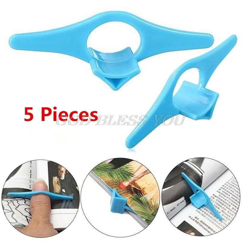 5 шт Многофункциональный большой палец книга маркер закладки страница