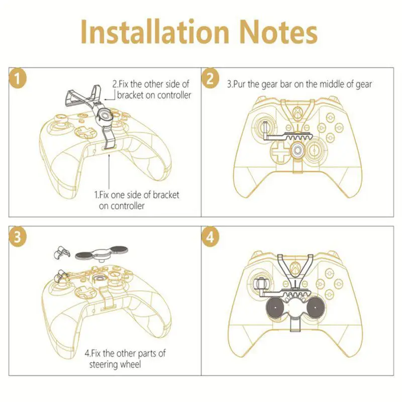 

Racing Games Auxiliary Steering Wheel Assist handle For Controller Wheels New Practical Wheels