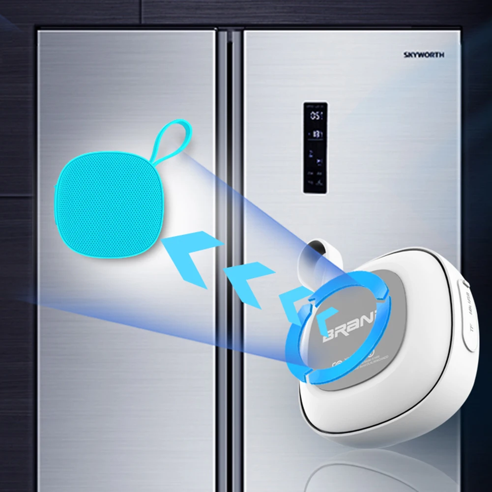 

Portable Mini Bluetooth Speaker IPX6 Waterproof Noise-Cancelling Mic, with Lanyard and Magnetic Sheet