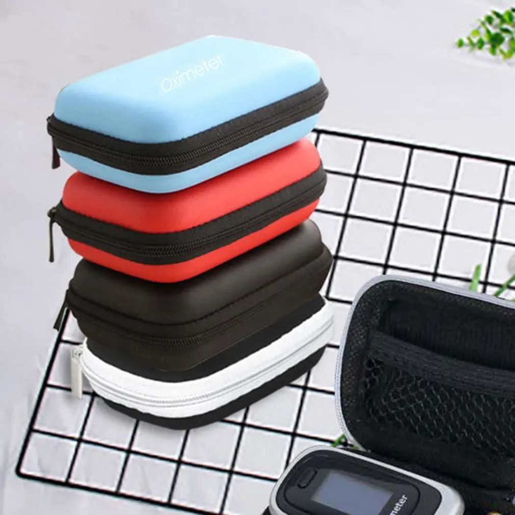 

Anti-Drop Anti-Pressure And Anti-Scratch Oximeter Storage Bag Forehead Zipper Oximeter Bag Water Resistant Color Random