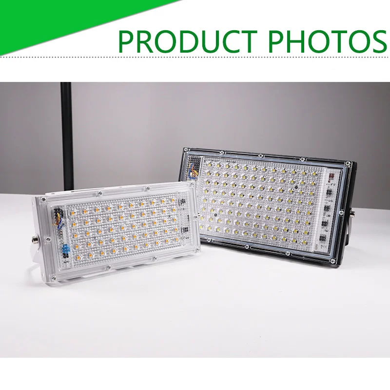 Светодиодный прожектор 50 Вт 100 RGB холодный теплый AC220V 240 В светодиодный уличный