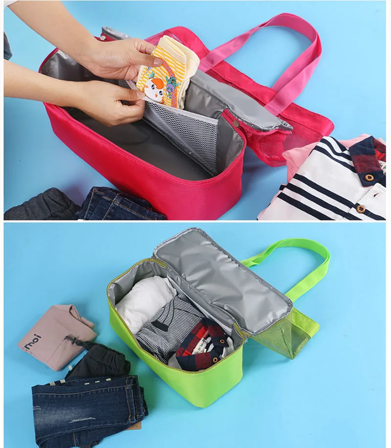 

Double Layer Portable Cooler Bag One Shoulder Sac Isotherme Storage Bolsa Termica Grid Covers For Beer Cans Picnic Box Cool Pack