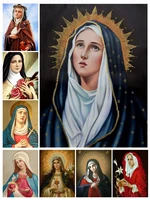 religion christian virgin mary diy 5d diamond painting full square and round embroidery mosaic kit wall art handmade home decor