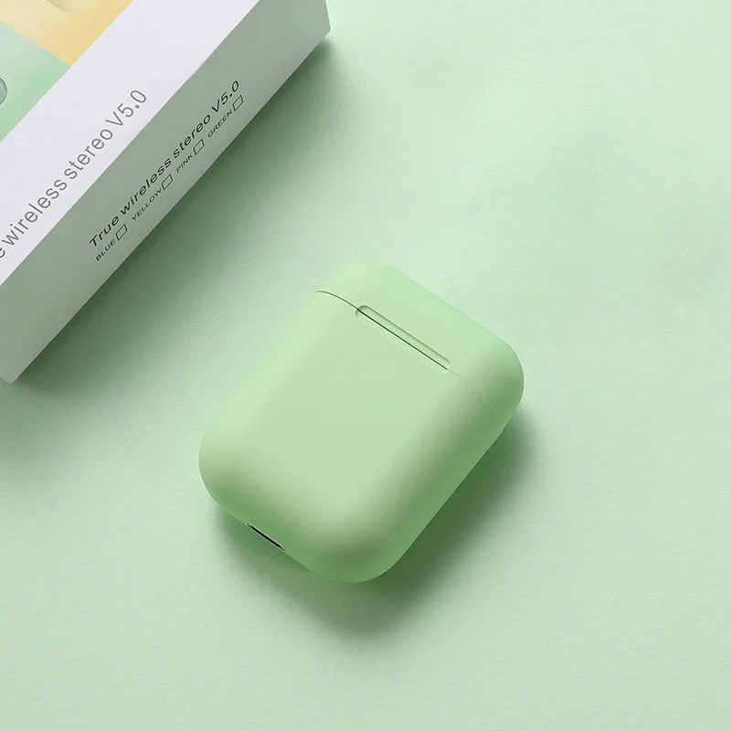 Green Inpods 12 i12 TWS беспроводные наушники Bluetooth 5,0 спортивные наушники для iphone Xiaomi samsung - Color: Green