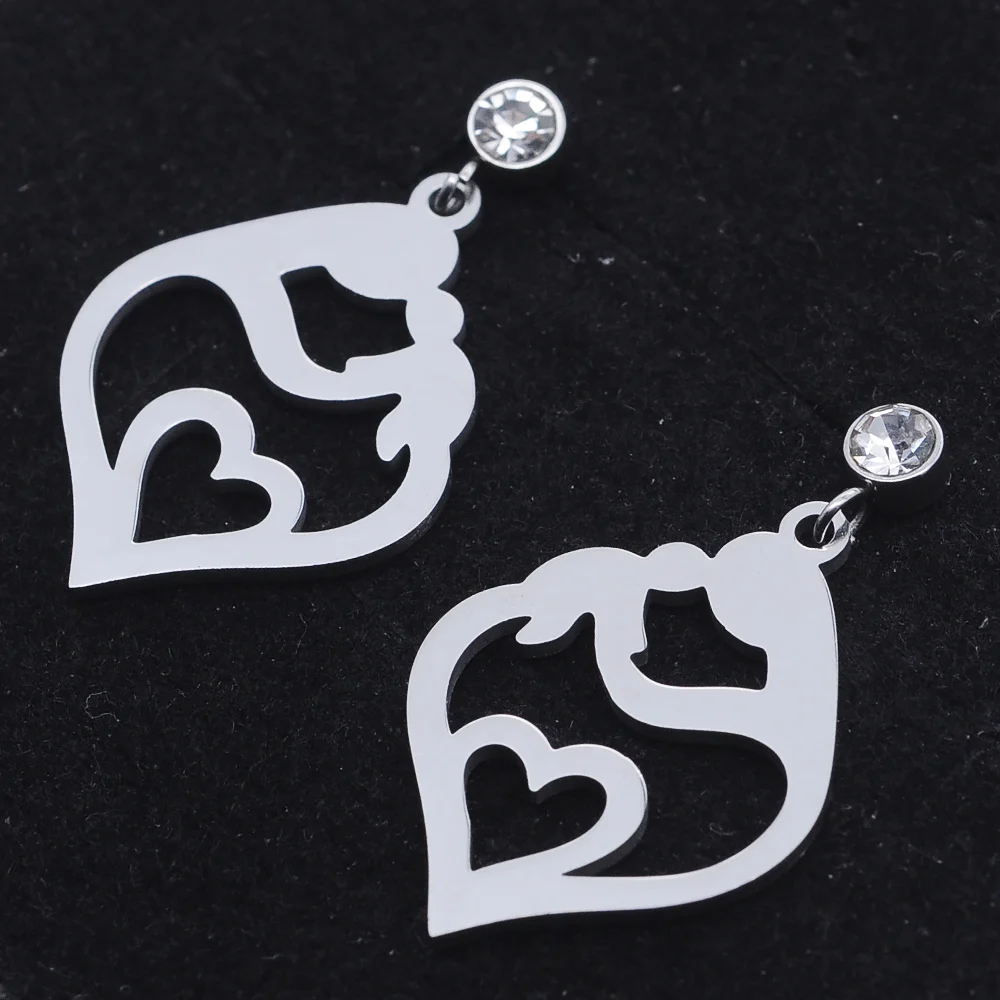 Женские серьги подвески из нержавеющей стали|Серьги-гвоздики| |