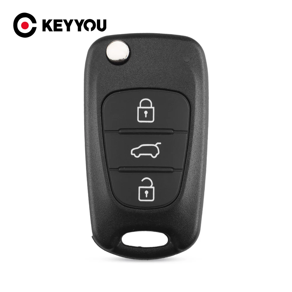 KEYYOU New Car Key Shell Replacement 3 Buttons Flip Remote Case Blank Cover For Kia K2 K5 Free Shipping | Автомобили и мотоциклы