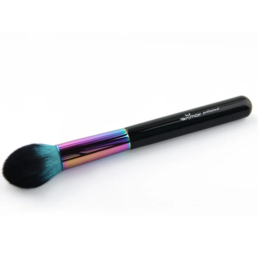 Anmor Colorful Tapered Face Brush Professional Makeup Brushes for Powder Foundation Blusher Top Quality Black Cosmetic Tools | Красота и