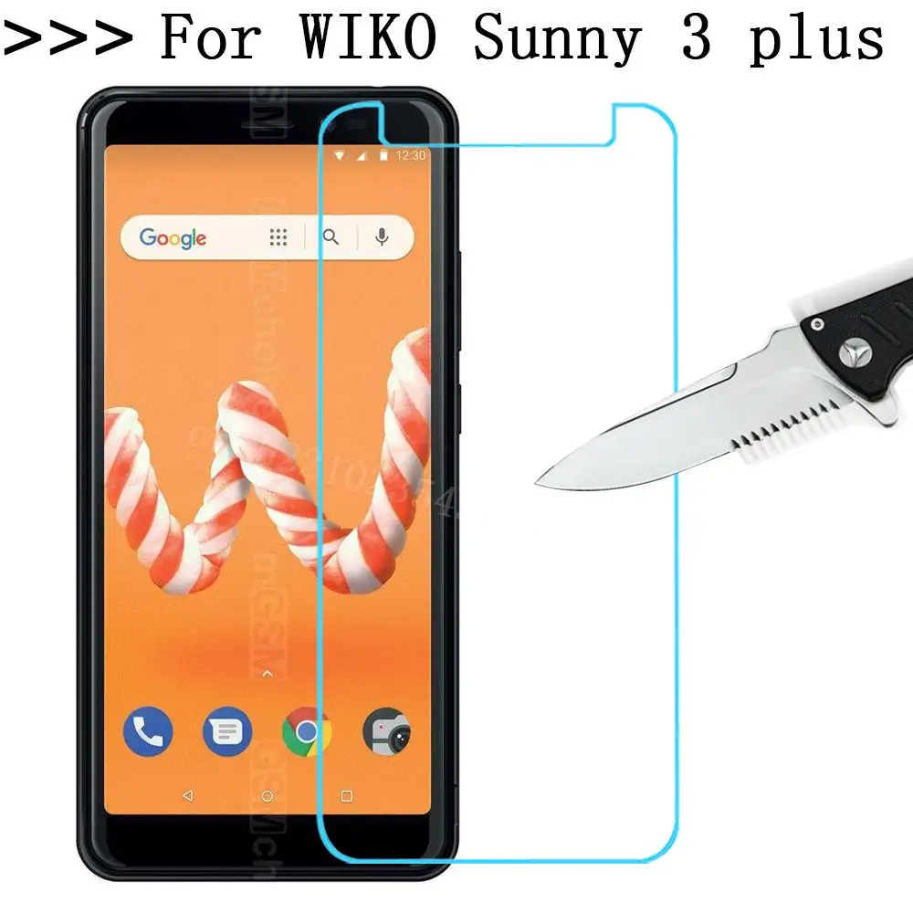Для Wiko Sunny3 Plus 5 45 &quotЗакаленное стекло пленка премиум класса Защитная для экрана