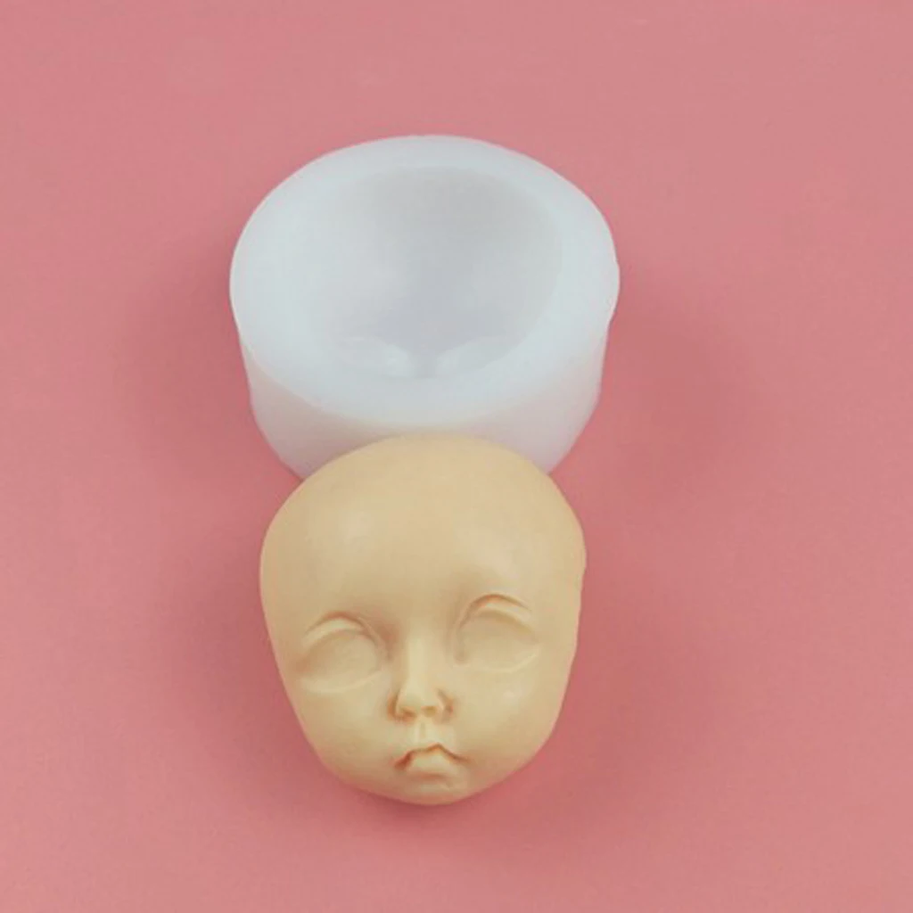 

Lifelike Baby Face Mould For Polymer Clay Material DIY Making Craft Tool #1