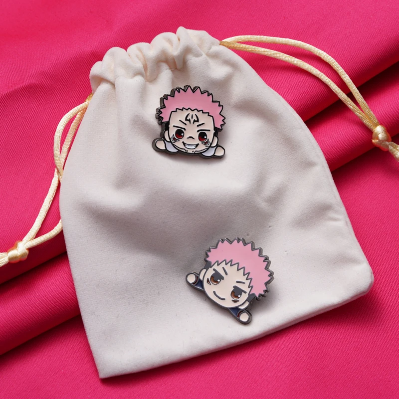 

Anime Jujutsu Kaisen Itadori Yuji Fushiguro Megumi Kugisaki Nobara Badge Button Brooch Pins Collection Medal Souvenir Gifts