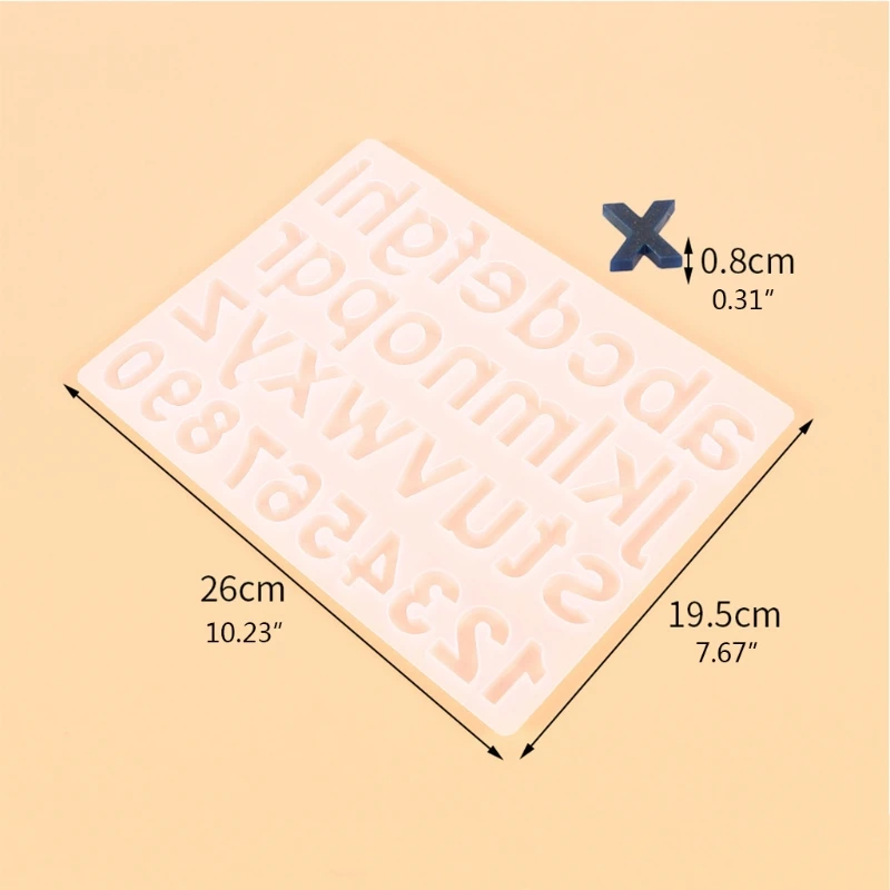 

Crystal Epoxy Resin Mold Alphabet Letter Number Pendant Casting Silicone Mould